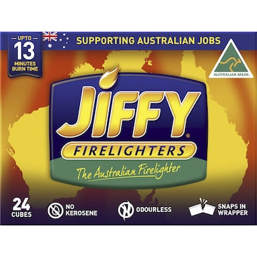 Jiffy BBQ Accessory Fire Lighters Economy 24 pack