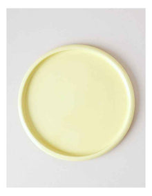 Bubble Dinner Plate in Lemon