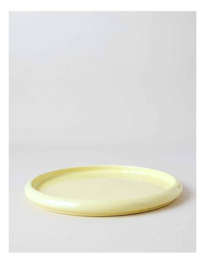 Bubble Dinner Plate in Lemon