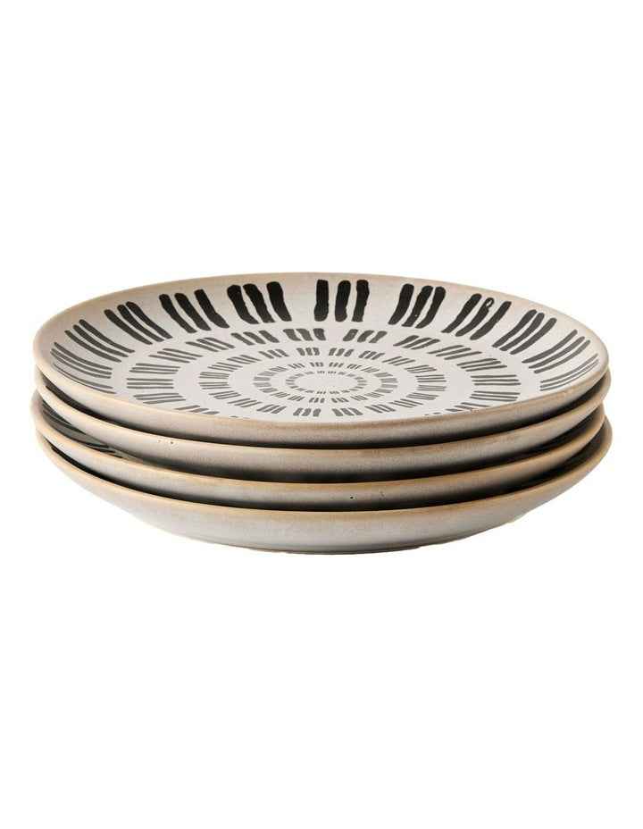 Kimmie Striped Side Plate Set 4 Piece in Multi