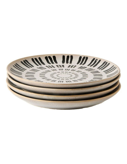 Kimmie Striped Side Plate Set 4 Piece in Multi
