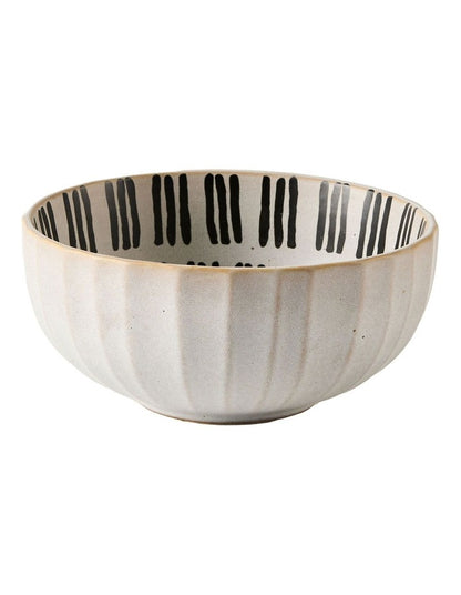 Kimmie Noodle Short Stripe Bowl in Multi
