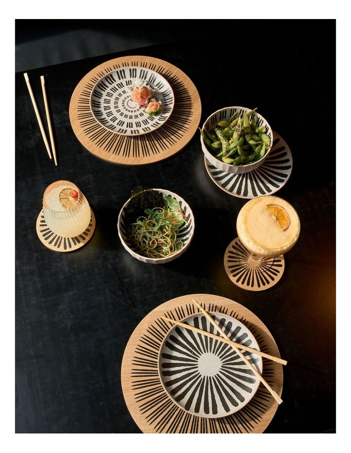 Kimmie Noodle Short Stripe Bowl in Multi