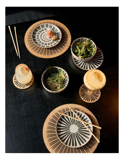 Kimmie Noodle Short Stripe Bowl in Multi