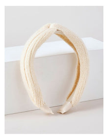 Knitted Headband in Ivory