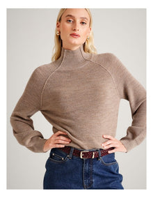 Audrey Woven Texture Belt in Burgundy