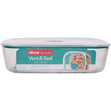 Decor Vent & Seal Glass Container Oblong 2.5L