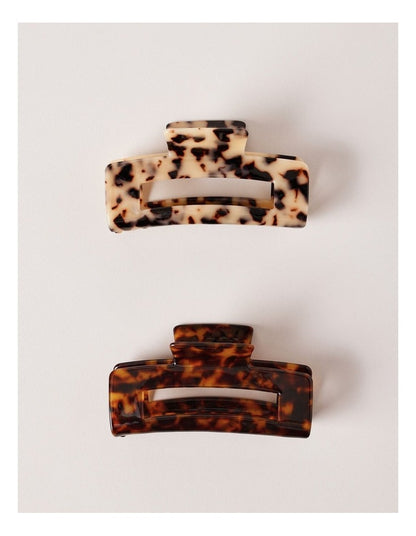 Poppy 2 Pack Claw Clip in Multi