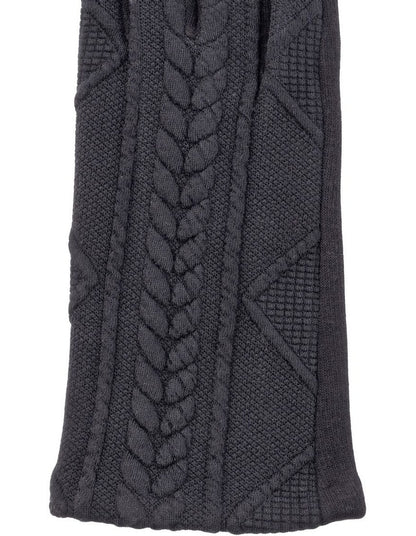 Detailed Front Ponte Glove in Black
