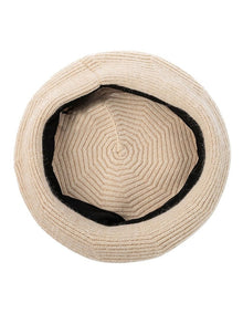 Cable Knit Beret in Natural