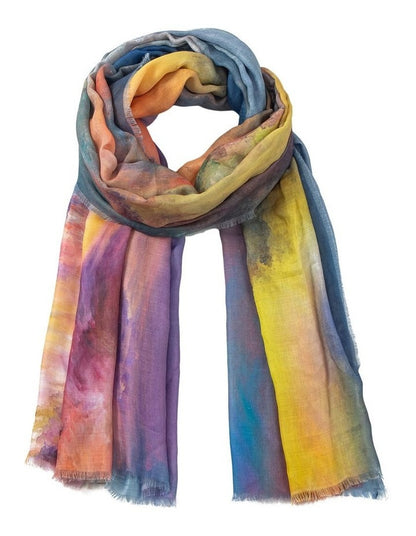 Abstract Painter Scarf in Multi