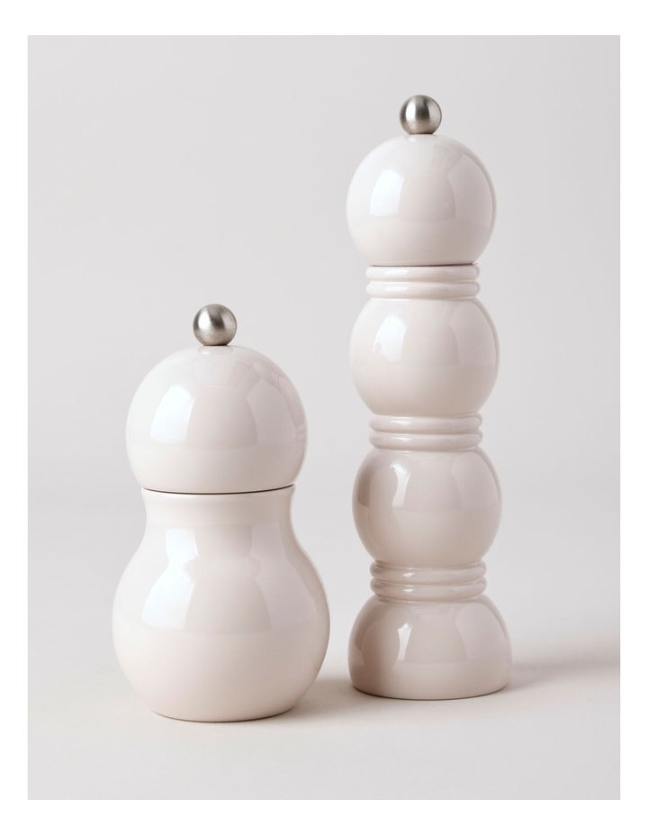 Bubble Salt or Pepper Mill 14cm in Stone