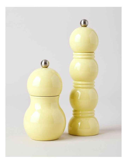 Bubble Salt or Pepper Mill 14cm in Yellow