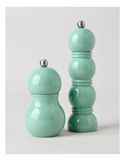 Bubble Salt or Pepper Mill 14cm in Green