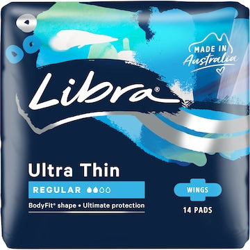 Libra Ultra Thins Pads Wings Regular 14 pack