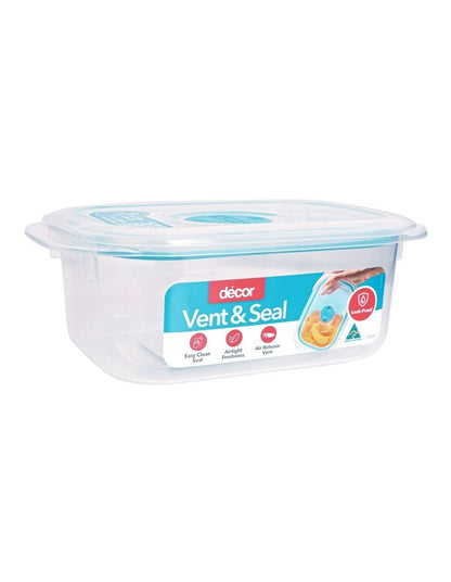 Vent And Seal Plastic Oblong 500ml in Clear
