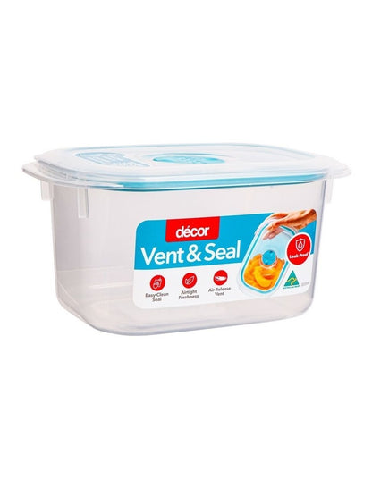 Vent And Seal Plastic Oblong 800ml in Clear