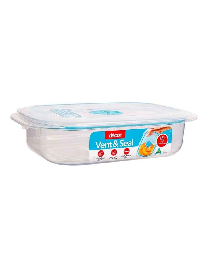 Vent And Seal Plastic Oblong 650ml in Clear