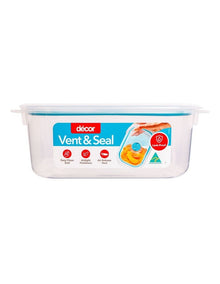 Vent And Seal Plastic Oblong 1L in White