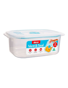 Vent And Seal Plastic Oblong 1L in White