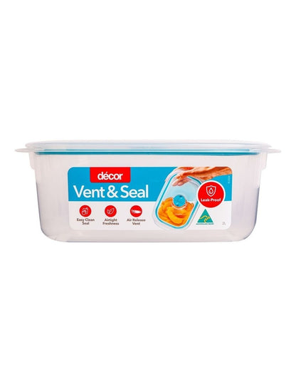 Vent And Seal Plastic Oblong 2L in White