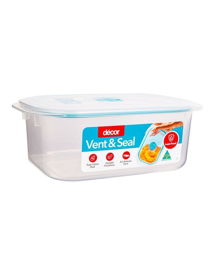 Vent And Seal Plastic Oblong 2L in White