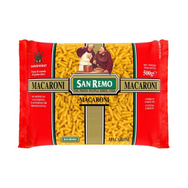 SAN REMO PASTA:MACARONI NO 38:.:500GRAM