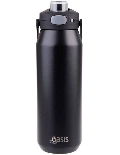 Ceramic Lined Stainless Steel Triple Wall Insulated Capri Drink Bottle in Black