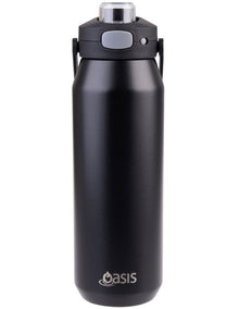 Ceramic Lined Stainless Steel Triple Wall Insulated Capri Drink Bottle in Black