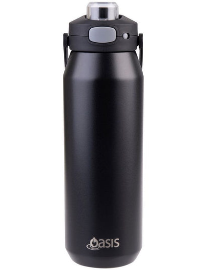 Ceramic Lined Stainless Steel Triple Wall Insulated Capri Drink Bottle in Black