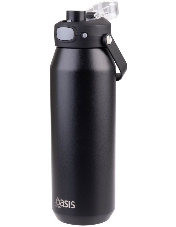 Ceramic Lined Stainless Steel Triple Wall Insulated Capri Drink Bottle in Black