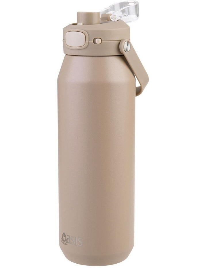 Ceramic Lined Stainless Steel Triple Wall Insulated Capri Drink Bottle in Latte