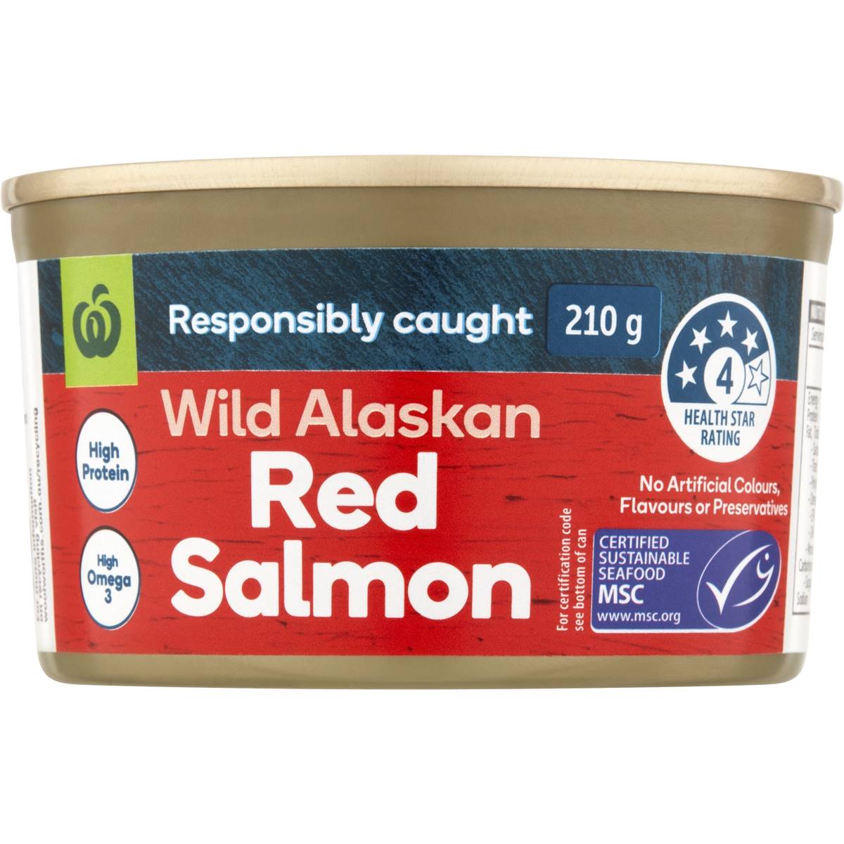 Woolworths Red Salmon 210g