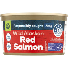 Woolworths Red Salmon 210g