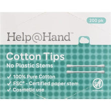 Help@Hand Cotton Tips No Plastic Stems 200 pack