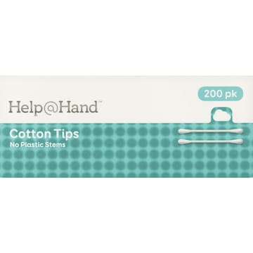 Help@Hand Cotton Tips No Plastic Stems 200 pack