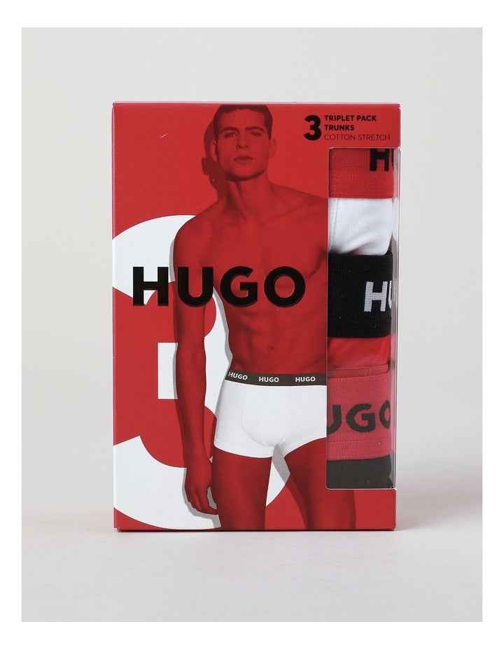 Triplet Cotton Stretch Trunks 3 Pack in Multi