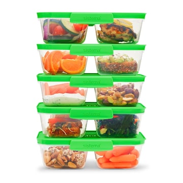 Sistema Nest It Meal Prep Food Storage Containers 870mL x 5 pack