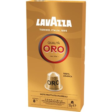 Lavazza Qualità Oro Coffee Pods Nespresso Compatible 10 pack