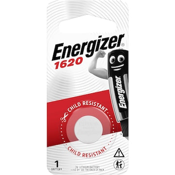 Energizer 1620 CR1620 Lithium Coin Battery each