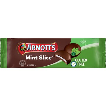 Arnott's Gluten Free Mint Slice Chocolate Biscuits 141g