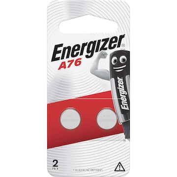 Energizer LR44 A76 Alkaline Button Battery 2 pack