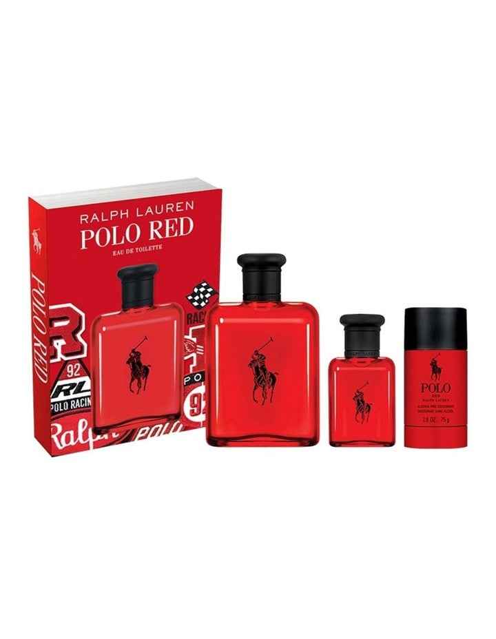 Ralph Lauren Polo Red EDT 125ml Set (Includes Polo Red EDT 40ml & Deororant)