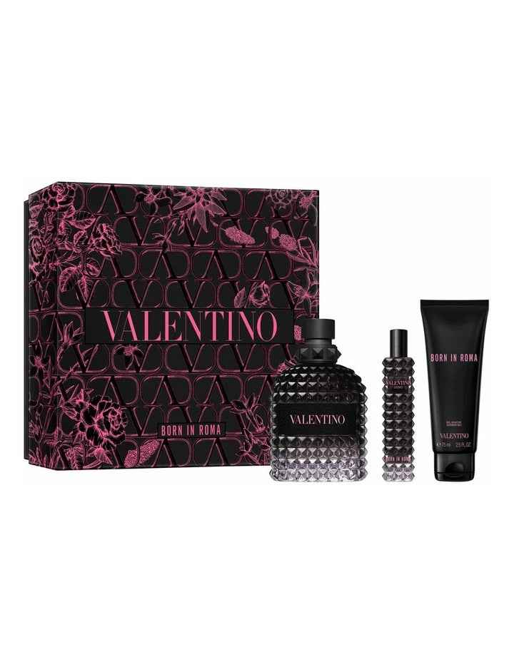 Born In Roma Uomo 100ml Set (Includes BIR Uomo Shower Gel 75ml & BIR Uomo 15ml Travel Spray)