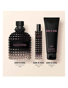 Born In Roma Uomo 100ml Set (Includes BIR Uomo Shower Gel 75ml & BIR Uomo 15ml Travel Spray)