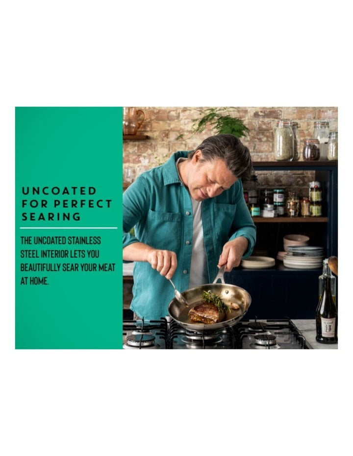 Cook Smart Induction Uncoated Frypan 28cm in Stainless Steel