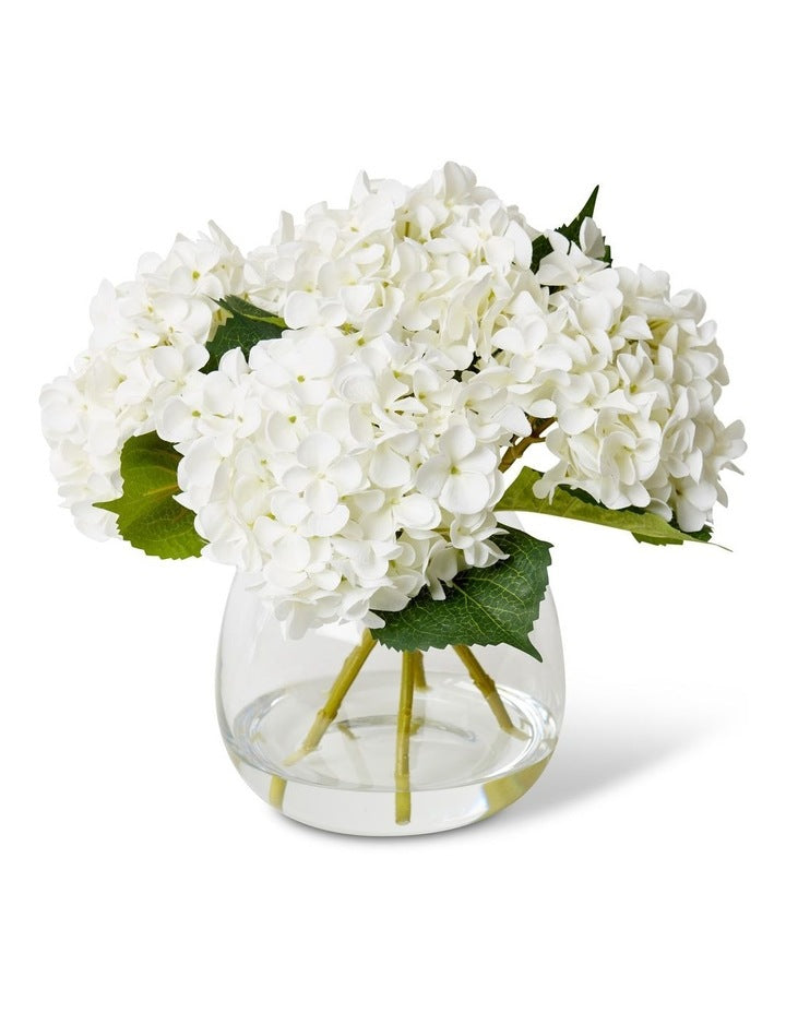 Hydrangea-Alma Vase in White