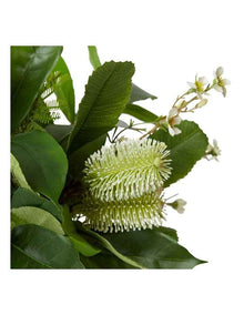 Banksia Spray Alma Vase in White