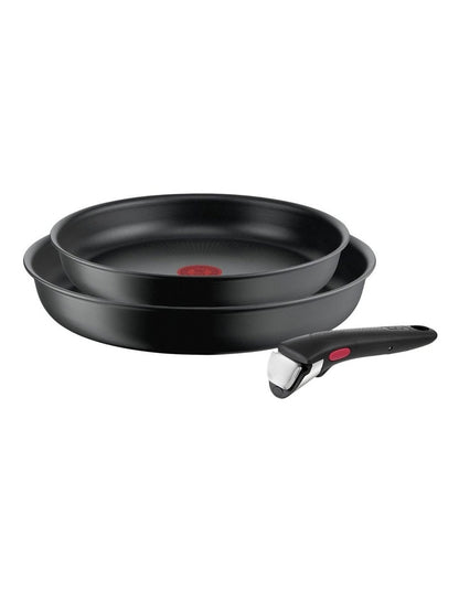 Ingenio Ultimate Induction Non-stick Frypan Set 3 Piece 22/26cm in Black