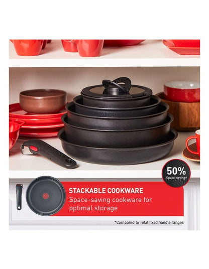 Ingenio Ultimate Induction Non-stick Frypan Set 3 Piece 22/26cm in Black